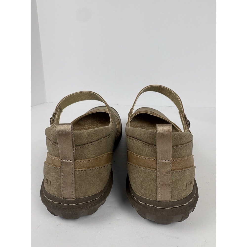 JBU Raven Taupe Casual Step-In Flat Mary Jane Shoes Womens 9.5M. - Picture 6 of 12